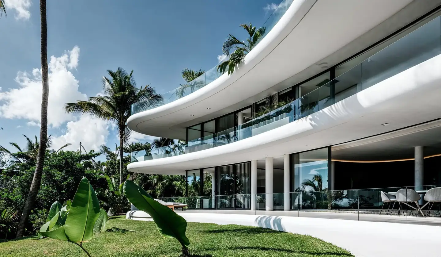 Curved villa