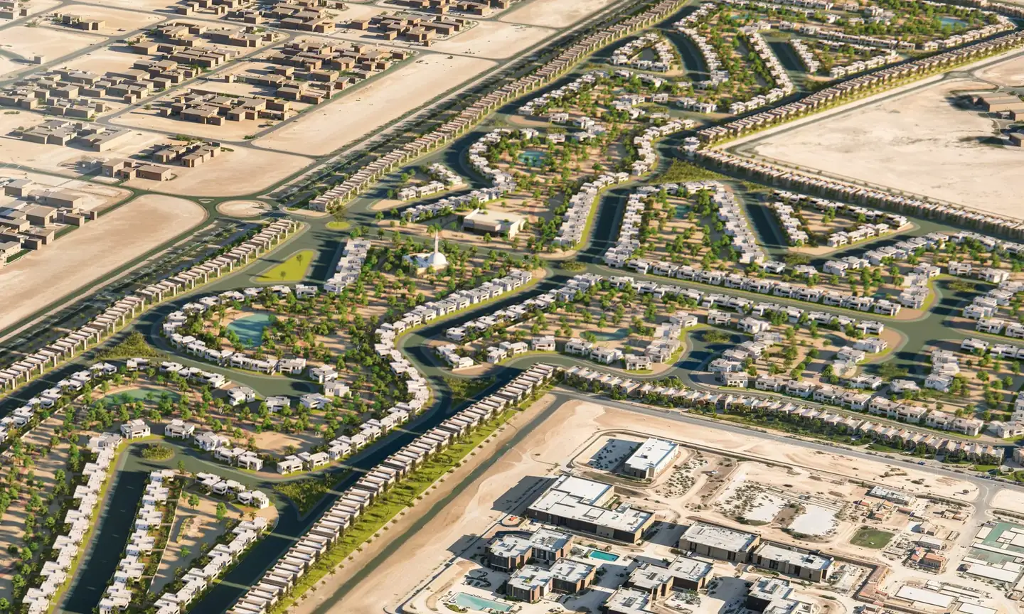 Aerial of a planned community